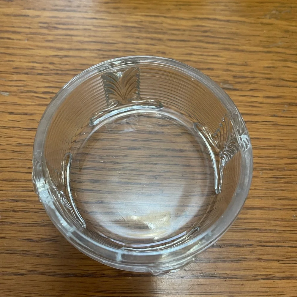 Vintage vanity jar glass